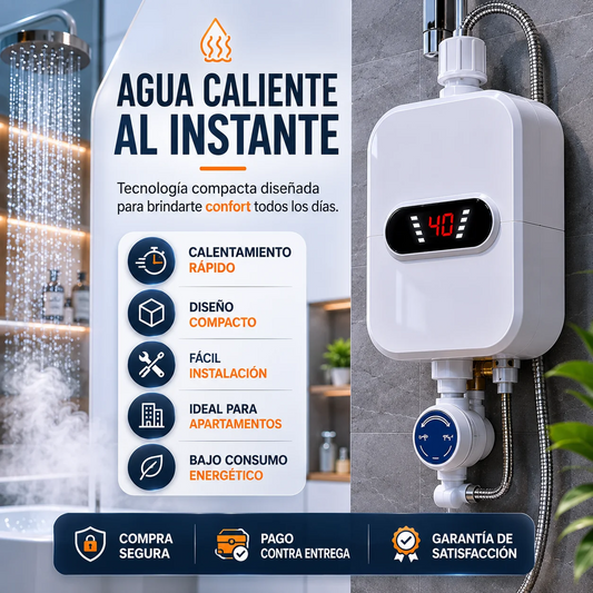 💧 Kit Calentador Digital Pro - Calentador + AquaDucha + Manguera ¡Prepárate para el invierno ! 🔥