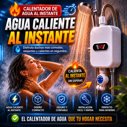 💧 Kit Calentador Digital Pro - Calentador + AquaDucha + Manguera ¡Prepárate para el invierno ! 🔥