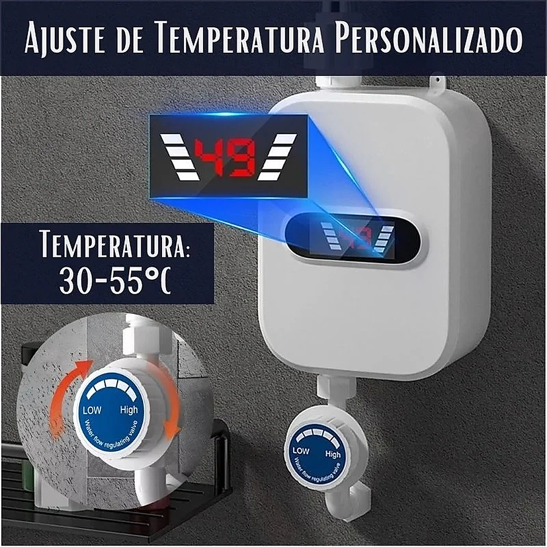 💧 Kit Calentador Digital Pro - Calentador + AquaDucha + Manguera ¡Prepárate para el invierno ! 🔥