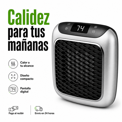🔥 HotMax - Calefactor Mini Electrico Portatil + Control Remoto ¡El confort de la calidez, cada mañana ! 😊