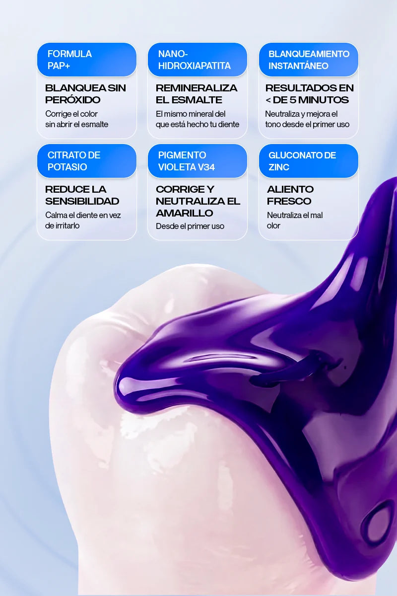 🦷 Blanqueador Dental Morada v34 🔥