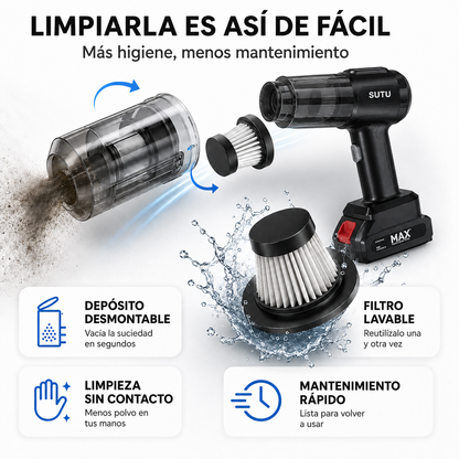 AspiMax - Aspiradora portátil Mevior + Bateria🦠 🚫